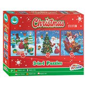 Weihnachts-3-in-1-Puzzle