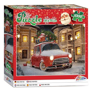 Kerst Puzzel Auto, 1000st.