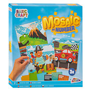 Mosaic by Numbers - Pirate, Dino and Vehicle