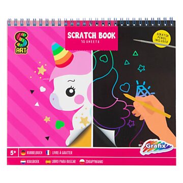 Unicorn Scratch Book, 10 Sheets