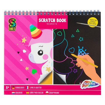 Scratch Book Unicorn, 10 Sheets