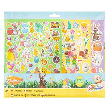Oster-Sticker-Set, 4 Bögen