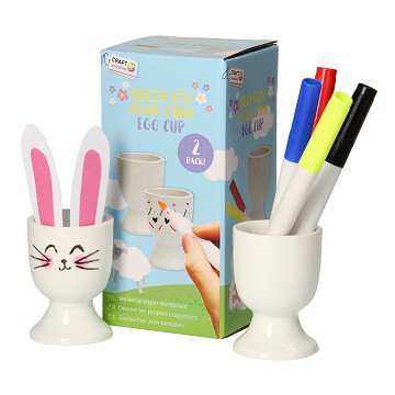Decorate your own Egg Cups, 2 pcs.