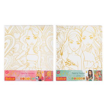 Besties Malen nach Zahlen auf Leinwand, 30 x 30 cm