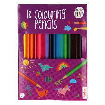 Lobbes Coloured Pencils, 18 pcs.