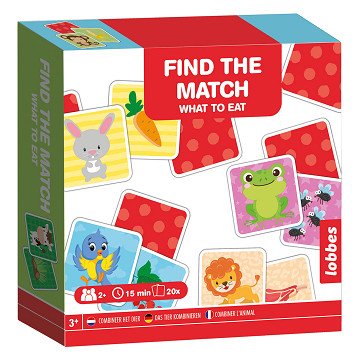 Lobbes Memo Spel - Dier & Eten
