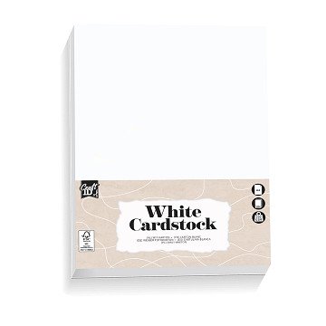 Hobby cardboard White A4, 10 sheets