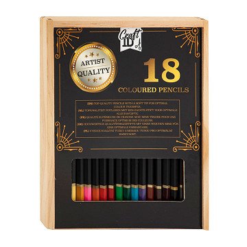 Professional Colored Pencils, 18 pcs.