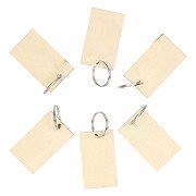 Lobbes Wooden Keychains, 6 pcs.