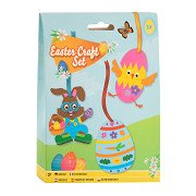 Oster-Aufhänger-Bastelset – Hase, Küken und Ei