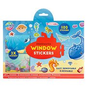 Window stickers with 2 Sticker Scenes - Underwater world, 100 pcs.