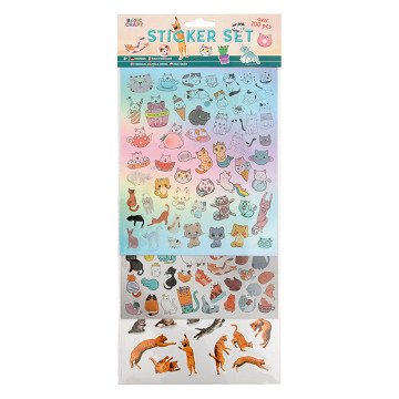 Sticker set Cats, 100 pcs.