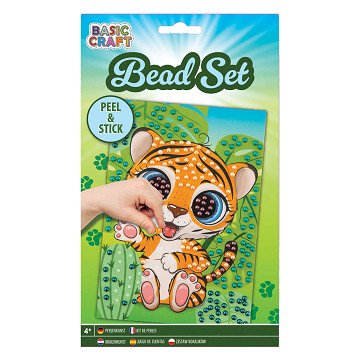 Aufkleber Bead Art - Tiger