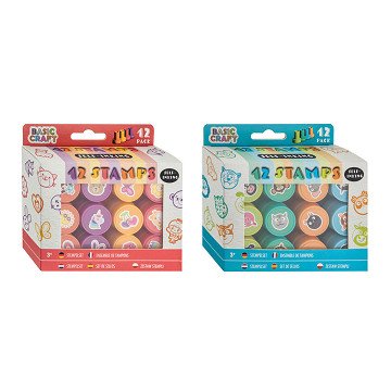 Stamp set Animals, 12 pcs.