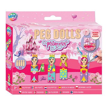 Wooden Cone Puppets Craft Set - Princess