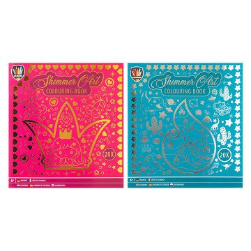 Foil Coloring Book, 20 Sheets