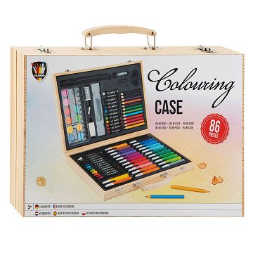 Wooden Color Case FSC, 86 pcs.