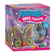 Stenen Schilderen Vlinder Verfset, 8dlg.