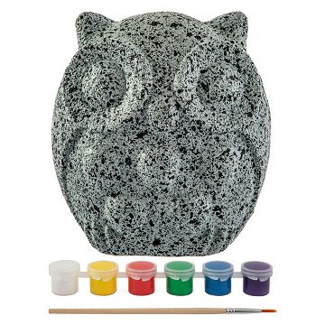 Stone Painting Owl Paint Set, 8pcs.