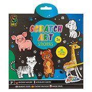 Scratch Art Stickers - Animals, 6pcs.