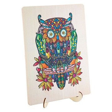 Wooden Jigsaw Puzzle Owl, 133pcs.