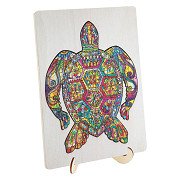 Holzpuzzle Schildkröte, 130-tlg.
