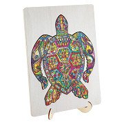 Wooden Jigsaw Puzzle Turtle, 130 pcs.
