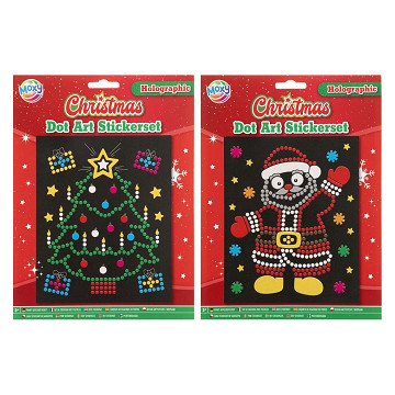 Christmas Holographic Dots Sticker Set