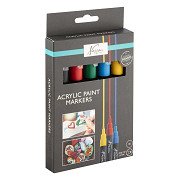 Acrylic Marker Set, 5 colors