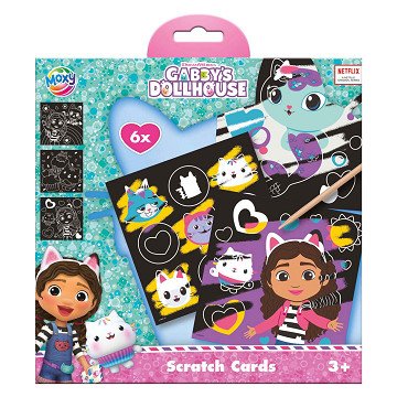 Scratch Cards Gabby's Dollhouse Set, 7pcs.