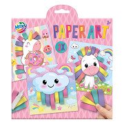 Papierkunst-Kunsthandwerk in Rosa, 3er-Set