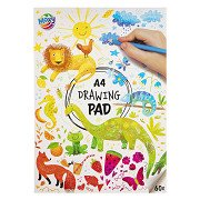 Drawing pad A4 blank, 60 sheets