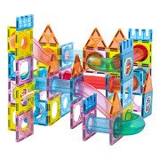 Construction Toys Magnetic Tiles XL With Storage Bag, 96pcs.