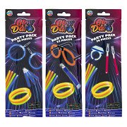 Glow in The Dark Sticks Party Pack, 30dlg.