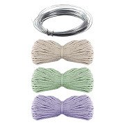Decorating Macrame Bottles with Flowers