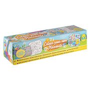 Placemats Coloring Easter with Colored Pencils & Stickers, 6 pcs.