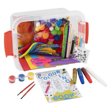Knutseldoos met Knutselmateriaal Divers, 240dlg.
