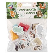 Self-inking Stamps, 3 pcs. and Foam Stickers