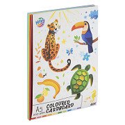Colored Cardboard A5, 40 Sheets 10 Colors