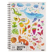 Sketchbook A4, 40 Sheets