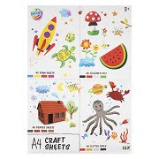Knutselpapierset Mixed Vellen A4