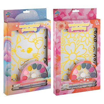 Waterverf Schilder Set - Inclusief 2 Kwasten