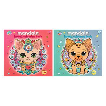 Mandala Kawaii Kleurboek - 20 Vellen