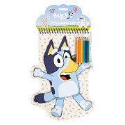 Bluey Coloring Set With Pencils