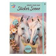 Sticker scene book A4, 200+ stickers