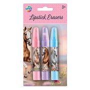 Horse Lipstick Erasers - 3 pcs.