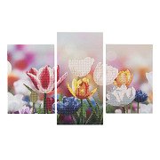 Diamond Painting Drieluik set - Bloemen
