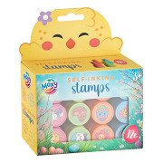 Selbstfärbende Stempeln Ostern - 12 Stück.