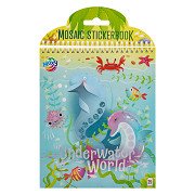 Luxuriöses Mosaik-Stickerbuch Unterwasserwelt