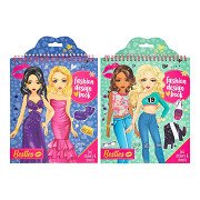 Besties Fashion Designer Buch Neon - 20 Blatt